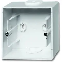 Busch-Jaeger 2CKA001799A0897 Opbouwbehuizing Opbouwbehuizing 1-voudig Wit, Verkeerswit 1 stuk(s)