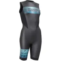 Zoggs Scout Pro Sleeveless Shorty Zwart XS Vrouw