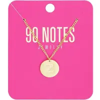 Yehwang 90 NOTES - Initial Strass Ketting - Letter Z - goudkleurig