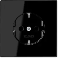 JUNG JG SCHUKO stopcontact, KI, LS1520KISW, 16A, 250V, kleur: zwart