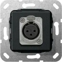 Gira 4846788, XLR, zwart