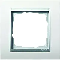 Gira Afdekraam 1-voudig, aluminium, artikelnummer 021136, merk Giersiepen, artikelnummer 4010337211365