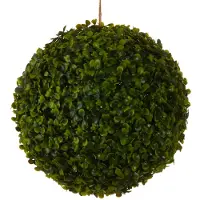 Mica Decorations Buxus Bol Kunstplant voor Buiten Hangend - Ø28 cm - Groen