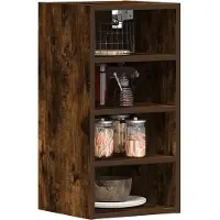vidaXL Bovenkast Riga 30x29,5x60 cm bewerkt hout gerookt eikenkleurig
