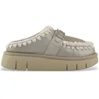 Mou Dames Leren klompen Speciaal grijs (41), Leer, 3 tot 5 cm, Geen, Casual MU.FW531001B