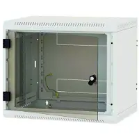Triton - Wandkast, 19 inch, enkelvoudig, 15HE/495mm, volledig glazen deur
