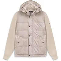 Bugatti outdoorvest beige gewatteerd met capuchon