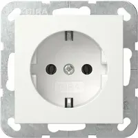 Gira System 55 wandcontactdoos RA inbouw Glanzend wit