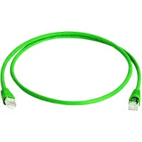 Telegärtner 100008029 RJ45 Netwerkkabel, patchkabel CAT 6A S/FTP 0.25 m Groen Vlambestendig, Halogeenvrij, UL gecertifi