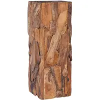 vidaXL Bijzettafel 30x30x80 cm massief teakhout