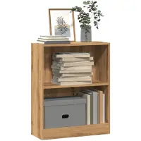 vidaXL Boekenkast 60x24x76 cm bewerkt hout artisanaal eikenkleurig