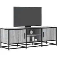 vidaXL Tv-meubel 120x35x41 cm bewerkt hout metaal grijs sonoma eiken