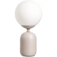 Pauleen Tafellamp GLOWING CHARM, alu / grijs / zink, Woon-/ Eetkamer, Glas, Jong wonen, Tafellamp