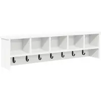 vidaXL Wandgemonteerde kapstok Muurmontage Wit 100 x 16 x 26 cm