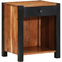 vidaXL Nachtkastje Bruin 40 x 35 x 50 cm Massief Acacia Hout