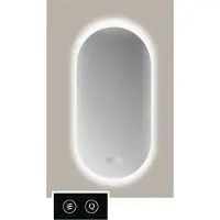 Sanicare Spiegel TuTTi Ovaal-rond 120x70 cm met LED Ambiance Rondom en Spiegelverwarming