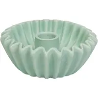 House Vitamin Pleated candle holder mint -12x12x4,5 cm