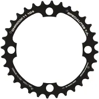 Specialites Ta CHINOOK 4 Punten Kettingring 104 mm 10 Speed Zwart || Maat: 38