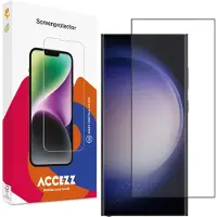Accezz Gehard Glas Full Cover Screenprotector voor de Samsung Galaxy S23 Ultra
