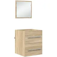 vidaXL Badkamermeubel Set met lade met opslag Bruin 41 x 38,5 x 48 cm