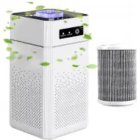 Dnntunk Luchtreiniger - Rookfilter - met Vervangbaar Filter - Luchtreiniger voor Thuis, Auto, Slaapkamer, Keuken