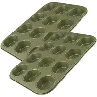 Zenker Set van 2 Muffinvormen 12 holtes 38 x 26 cm Green Vision