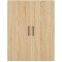 vidaXL Hoge kast 69,5x34x180 cm bewerkt hout sonoma eikenkleurig