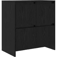 vidaXL Dressoir Zwart Eiken 70 x 41 x 75 cm Bewerkt hout