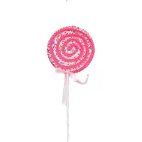 House Vitamin Christmas decoration lolly pop foam pink/yellow 15x35cm