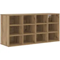 vidaXL Schoenenkast 103 x 30 x 51 cm Bewerkt hout Artisan Eiken