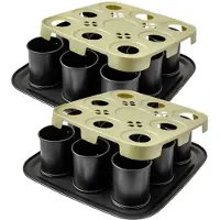 Zenker Set van 2 individuele cakevormen 9 holtes met deksel 29 x 29 cm Bake Click and Go