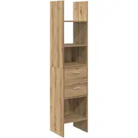 vidaXL Boekenkast artisanaal eikenkleurig 40 x 35 x 180 cm