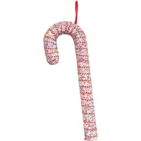 House Vitamin Christmas decoration candy cane foam white /discoball dip 52cm