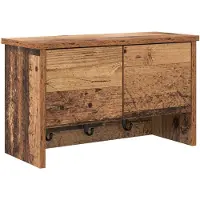 vidaXL Wandgemonteerde kapstok Muurmontage Oudhout 50 x 20 x 30 cm
