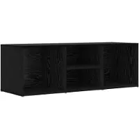 vidaXL Schoenenbank 102 x 35 x 35 cm Bewerkt hout Zwart Eiken