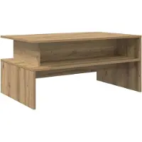 vidaXL Salontafel Artisan Eiken 90 x 55 x 42,5 cm Bewerkt hout