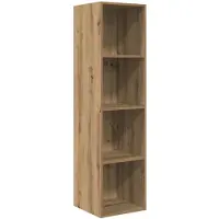 vidaXL Tv-meubelset 37 x 37 x 142,5 cm Artisan Eiken Bewerkt hout