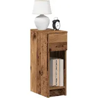vidaXL Nachtkastjes 2 st met lade 20x36x60 cm oud houtkleurig