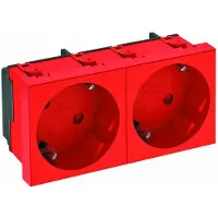 Obo Bettermann 6120109 Apparaatinzet 2-voudig stopcontact (b x h x d) 90 x 45 x 42 mm Rood 1 stuk(s)