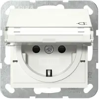 Gira veiligheidscontactdoos, type F, 16 ampère, 250 volt, met klapdeksel