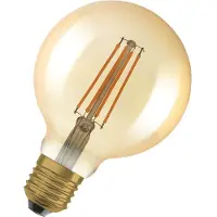 Osram 4x E27 LED Globelamp | 6.5W Goud 2400K 220V/240V 824 725Lm | 300° Ø95mm Dimbaar