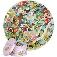 Click Europe Ronde puzzel, 150 stukjes, Boppi - Stad
