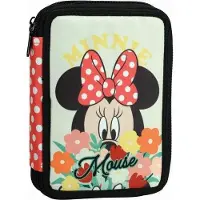 Giovas Disney Minnie, bloemenprint, etui met twee compartimenten, gevuld set