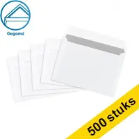 123inkt dienstenvelop wit 114 x 162 mm - C6 gegomd (500 stuks)