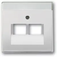Busch-Jaeger 2CKA001710A3764 UAE-, IAE-, ISDN-contactdoos Afdekking Puur RVS RVS 1 stuk(s)