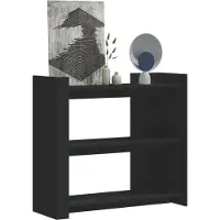 vidaXL Wandtafel 100x35x90 cm bewerkt hout zwart