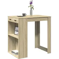 vidaXL Bartafel 102x70x103,5 cm bewerkt hout sonoma eikenkleurig