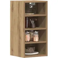 vidaXL Bovenkast Riga 30x29,5x60 cm bewerkt hout artisanaal eikenkleur