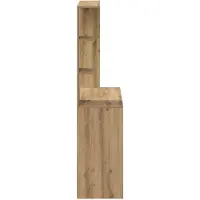 vidaXL Bureau Artisan Eiken Bewerkt hout 78,5 x 37 x 154,5 cm