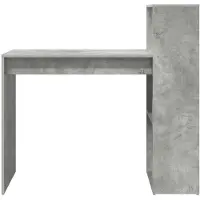 vidaXL Bureau, betonlook, grijs, houtvezel, 108 x 55 x 103,5 cm